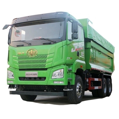 23 coches usados Qingdao Jiefang JH6 camión pesado 375hp 6X4 5.8m camión de basura