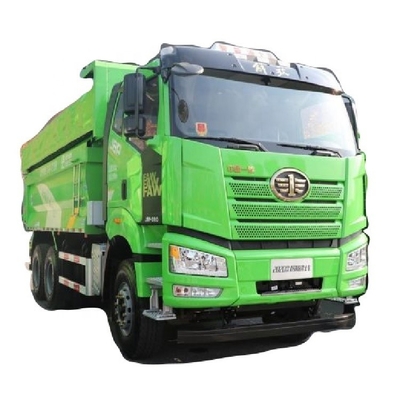 Vehículo de segunda mano FAW Jiefang J6P camión pesado 390hp 6X4 5.6m camión de basura para el mercado