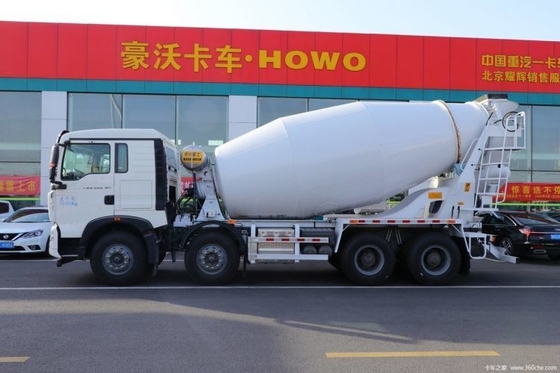 Boutique 340HP HOWO T5G 8X4 7.7 Camión de mezcla de hormigón cuadrado para mercados de país