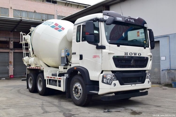 Planta de fabricación HOWO T5G 340 caballos de fuerza 6X4 5.99 Camión de mezcla de hormigón cuadrado
