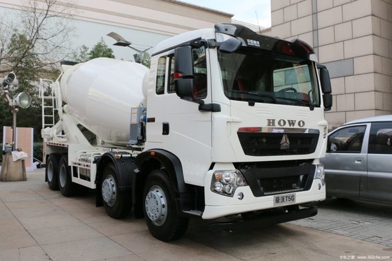 HOWO T5G 340HP camión de mezcla de hormigón cuadrado 8X4 con Euro 2/3/4/5 estándar de emisiones