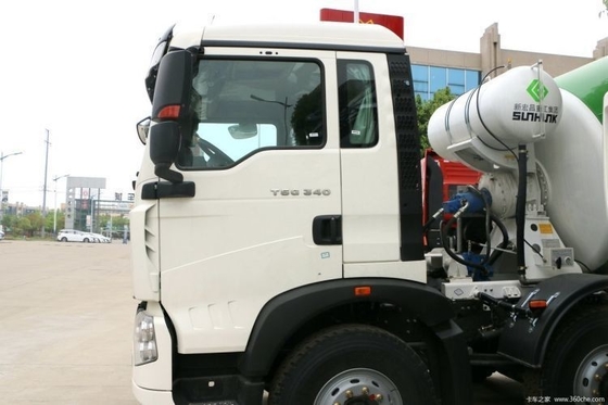 Tiendas de materiales de construcción SinotruK HOWO T5G 340HP 8X4 7.37 camión mezclador de hormigón cuadrado