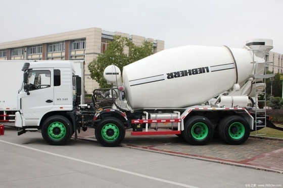 340 HP 8X4 7.99 Camión mezclador de hormigón cuadrado Hauman H5 6.8L Motor de combustible diesel Capacidad