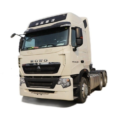 7100x2496x3958mm Boutique HOWO HOWO T7H 6*4 Camión tractor con ventana manual