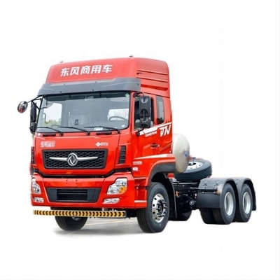 Dongfeng Xinjiang Tractor de GNL de segunda mano liso D7V 480hp 6X4 4X2 con caja de engranajes FAST