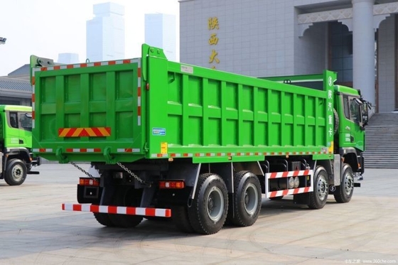 Shaanxi Auto Delong X3000 460HP 8X4 6X4 camión de basura con 10.95x2.55x3.5 dimensiones