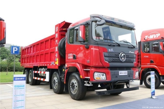 Shaanxi Qi Delong X3000 Stock de segunda mano 8X4 camión de descarga 8m Tanque de carga para carga pesada