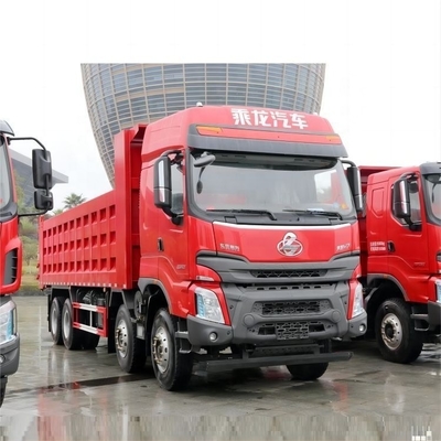 Dongfeng Liuqi Chenglong H70 de segunda mano 8X4 375hp 8.6m camión de descarga con potencia combinada