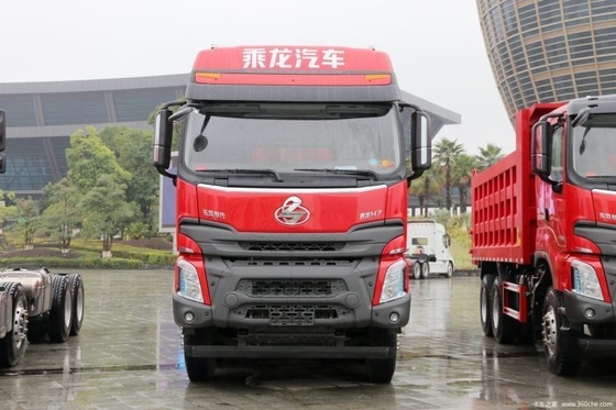 Dongfeng Liuqi Chenglong H70 de segunda mano 8X4 375hp 8.6m camión de descarga con potencia combinada