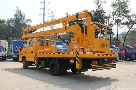 Camión de grúa diesel 16M-30M con transmisión manual de brazo plegable Camión de trabajo aéreo