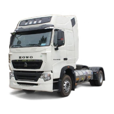 4X2 Sinotruk HOWO T7H 440HP camión tractor de GNL con 16 cambios hacia adelante