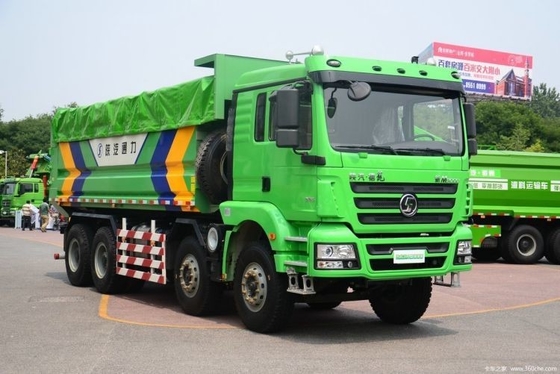 Shacman Delong M3000 336 HP camiones de descarga 8X4 con 12 cambios hacia adelante y conducción a la derecha