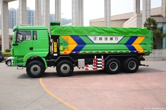 Shacman Delong M3000 336 HP camiones de descarga 8X4 con 12 cambios hacia adelante y conducción a la derecha