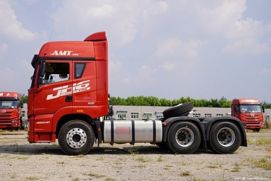 Qingdao Jiefu JH6 460HP 6X4 AMT Camiones de tractor automático con 2 números de cambio inverso