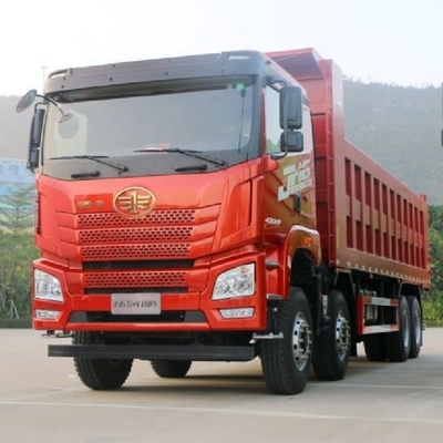 Qingdao Jiefang JH6 camión de descarga usado con 430 HP motor y 8,2m cama de descarga en el descuento