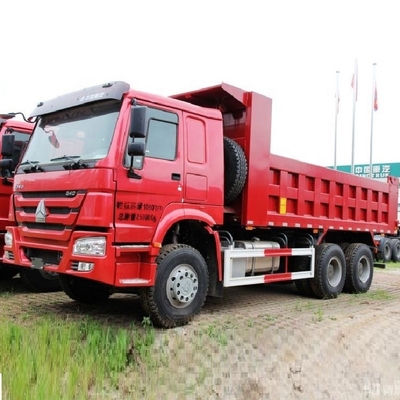 Ecrano táctil usado HOWO Camión pesado 340 CV 6X4 5.6m Camiones de descarga para 2 pasajeros