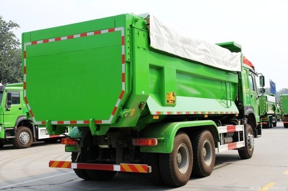 Mejores ofertas en camiones usados HOWO pesado 340 HP 6X4 5.6m camiones de basura con pantalla táctil