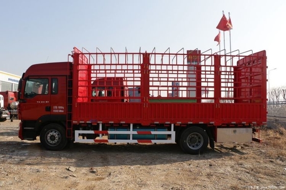 Camión pesado de 250 CV HOWO TX 4X2 6.8m Camión de red de almacén para el transporte de carga usada