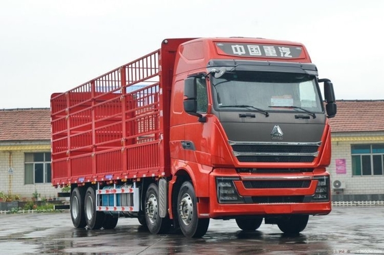 Camión pesado nacional HOWO TH7 460HP 8X4 9.5m de pantalla táctil Camión tipo cuadrícula de almacén