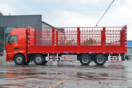 Camión pesado nacional HOWO TH7 460HP 8X4 9.5m de pantalla táctil Camión tipo cuadrícula de almacén