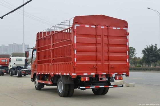 150 CV 4,15 m Camión ligero de red de almacén de fila única para transporte agrícola