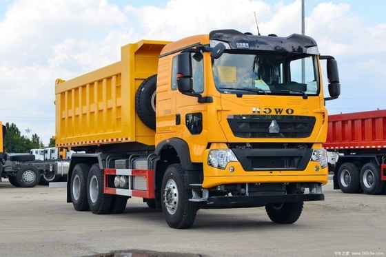 Weichai Motor 400 HP 6X4 6.3m camión de descarga para 2 pasajeros en el camión nacional de trabajo pesado