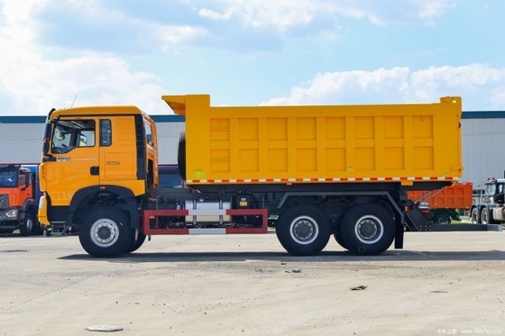 Weichai Motor 400 HP 6X4 6.3m camión de descarga para 2 pasajeros en el camión nacional de trabajo pesado