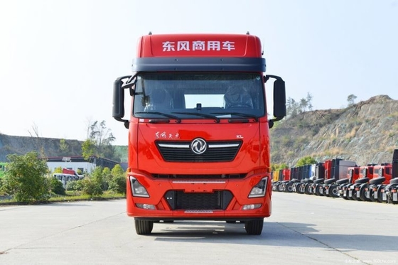 Medio fila de asientos filas Dongfeng Tianlong KL 385 HP 4X2 camiones tractor con pantalla táctil