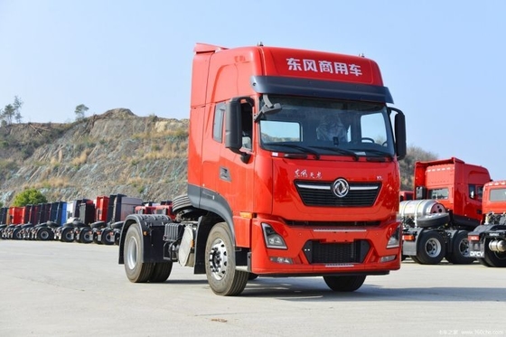 Medio fila de asientos filas Dongfeng Tianlong KL 385 HP 4X2 camiones tractor con pantalla táctil