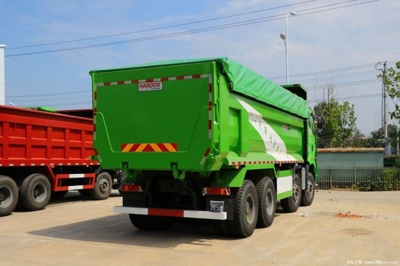 Conducción derecha Tipo 12 cambio hacia adelante Número 460HP 8X4 6,5m camión de basura para Hot Boutique