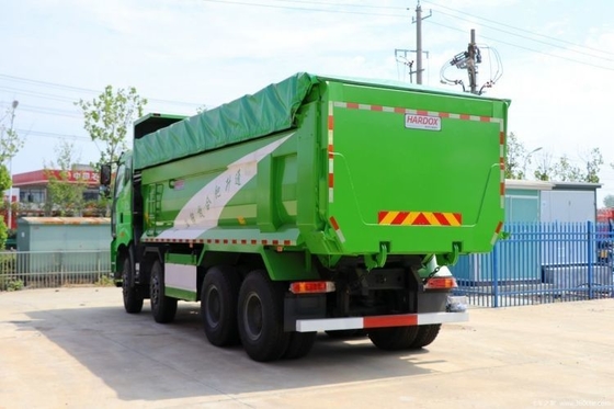 Conducción derecha Tipo 12 cambio hacia adelante Número 460HP 8X4 6,5m camión de basura para Hot Boutique