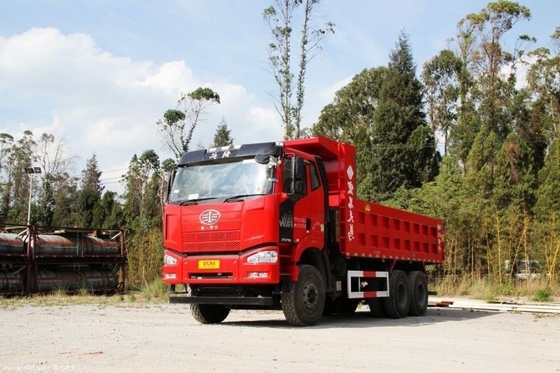 10 Número de neumático FAW Jiefang J6P Camión pesado Versión sudoeste 370HP 6X4 6.4m Camión de descarga