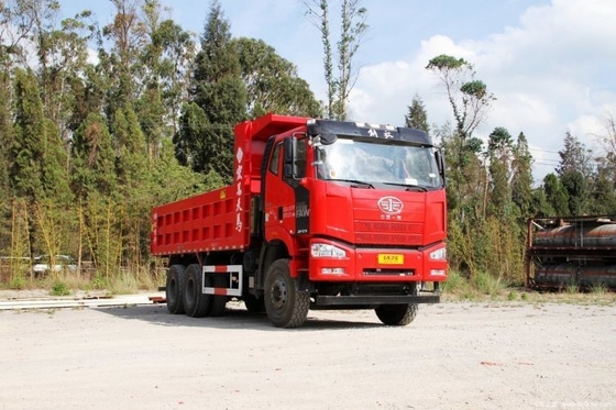 10 Número de neumático FAW Jiefang J6P Camión pesado Versión sudoeste 370HP 6X4 6.4m Camión de descarga
