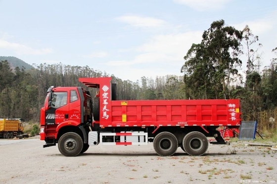 10 Número de neumático FAW Jiefang J6P Camión pesado Versión sudoeste 370HP 6X4 6.4m Camión de descarga
