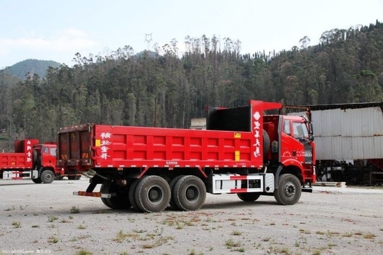 10 Número de neumático FAW Jiefang J6P Camión pesado Versión sudoeste 370HP 6X4 6.4m Camión de descarga