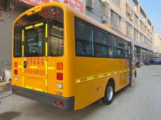 Transporte ideal de los estudiantes de primaria Autobús escolar usado con transmisión manual