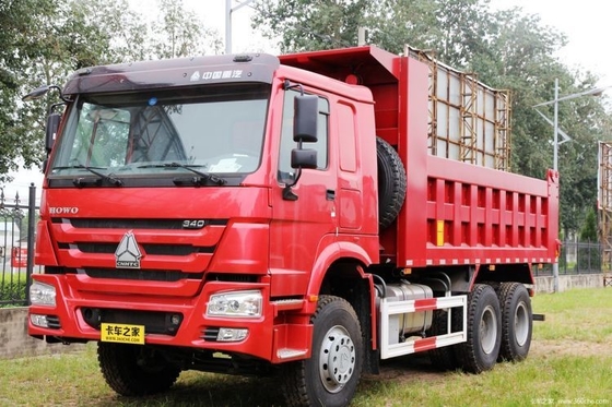 6 cilindros usados SINOTRUCK HOWO camión pesado 340 CV 6X4 5.6m camiones de basura para su proyecto