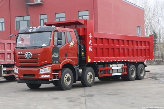 Tanque de carga caliente de 8 m Faw Jiefang J6P Camión pesado de 500 CV Camión de descarga 8X4 con motor Sitchai