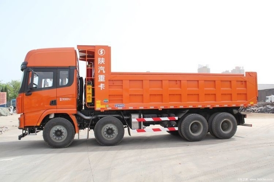 12 Cambio hacia adelante Shaanxi Automóvil Cummins Delong X3000 385hp 8X4 camión de 8 metros