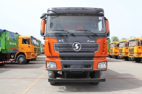 12 Cambio hacia adelante Shaanxi Automóvil Cummins Delong X3000 385hp 8X4 camión de 8 metros
