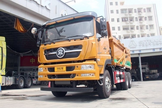 Preparado 6X4 Steyr 340HP camión de basura con 5.6m cuerpo automático aire acondicionado incluido