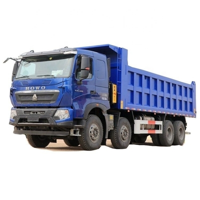Sinotruk HOWO T7H camión pesado usado 440HP 8X4 7.6m camión de descarga con tanque de combustible de 300-400L