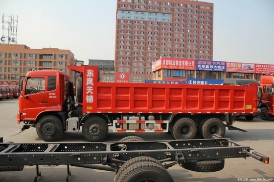 2010 camión comercial Dongfeng 280HP 8X4 7.6m camión descargable con asiento del conductor de suspensión aérea