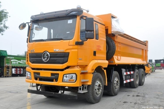 China Shacman Cadron pesado M3000 Urbano 375hp 8X4 8m camiones de basura con dirección derecha