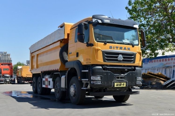 Boutique Sinotruk de segunda mano SITRAK G7W 400hp 8X4 6.8m camiones de basura con tanque de carga de 6.2-8m