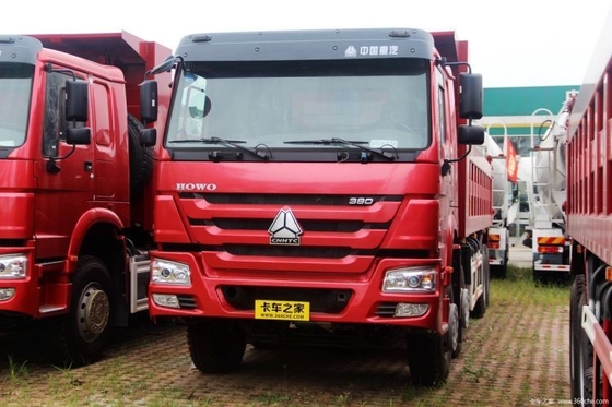 Sinotruk HOWO Camión pesado 380 CV 8X4 7.8m Camiones de descarga con asiento del conductor de suspensión aérea