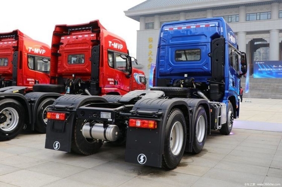 6x4 rueda motriz Shacman Delong X5000 460 HP cabeza de tractor con caja de engranajes FAST