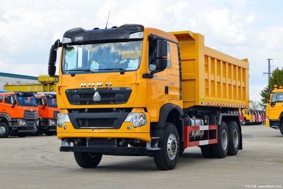 Sistema multimedia Sí Sinotruk HOWO TX 400 HP 6X4 6.3m camiones de basura con aire acondicionado