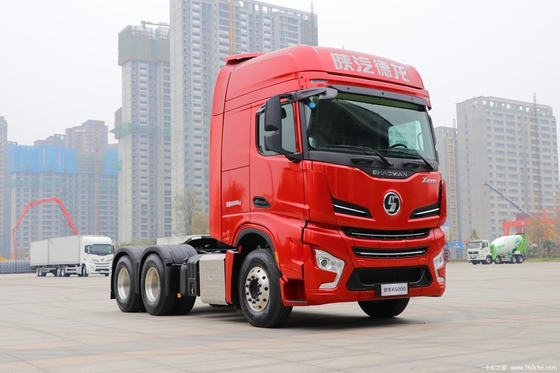 Shaanxi Auto X6000 560HP 6X4 cabeza de camión de tracción automática con capacidad del tanque de combustible ≥ 600L