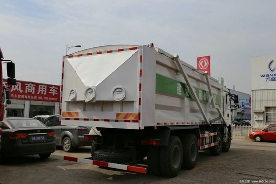 Profesional de segunda mano Shacman Delong M3000 290 HP 8X4 7.6m camión de basura con ESC